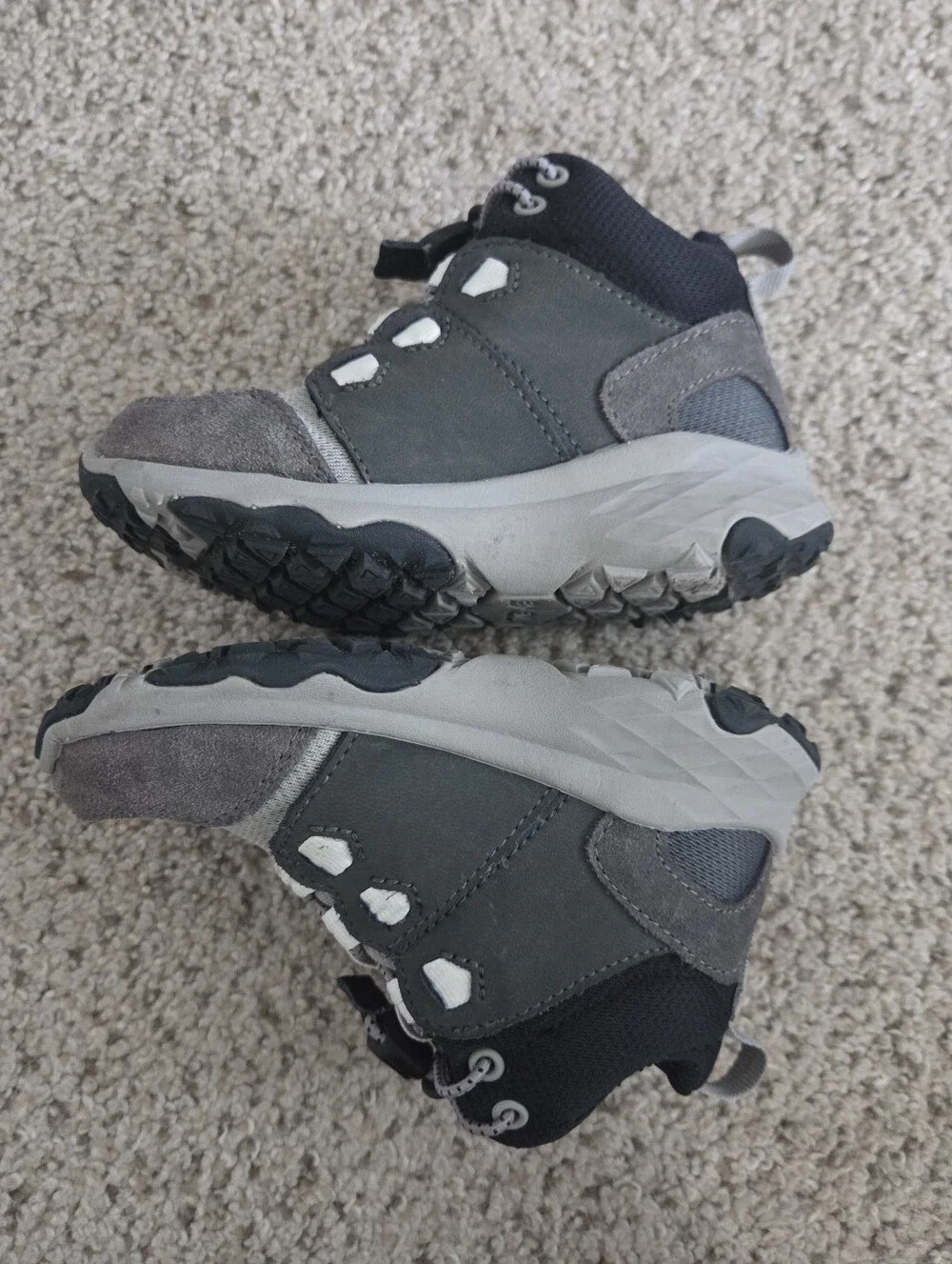 TEVA Canyonview MID Gray and Black Hiking Boots Toddler Kids 8